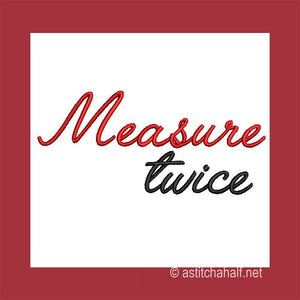 Measure Twice Sewing Combo