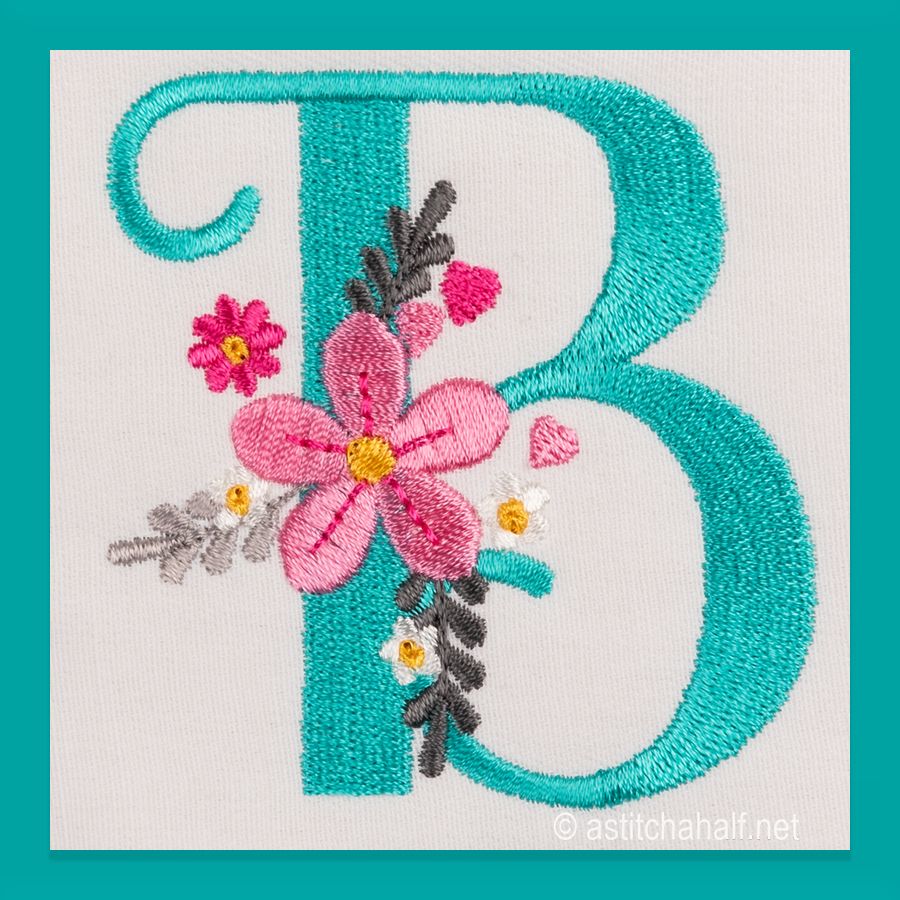 Petals Petit Monogram Letter B