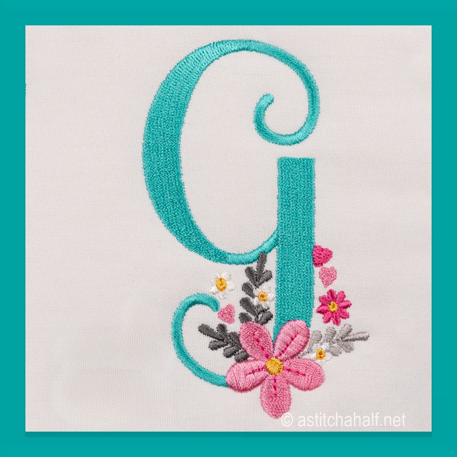 Petals Petit Monogram Letter G