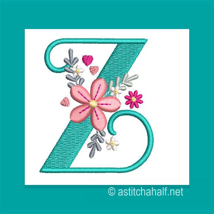 Petals Petit Monogram Letter Z