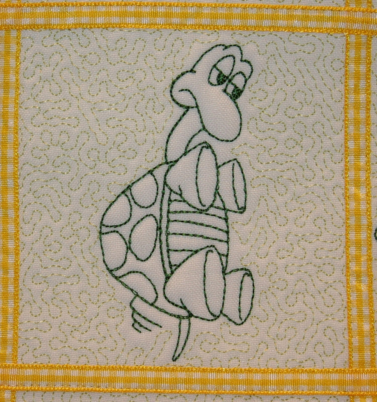 Trapunto Turtle Time - a-stitch-a-half