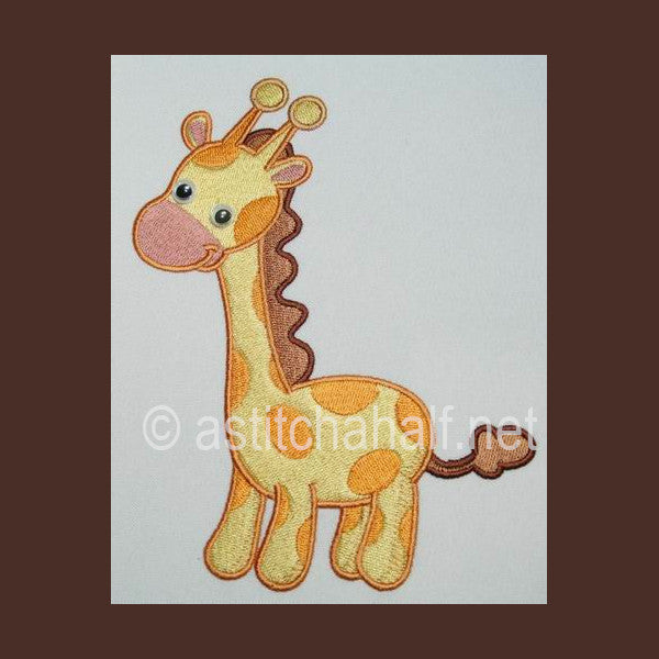 Baby Safari Giraffe - aStitch aHalf