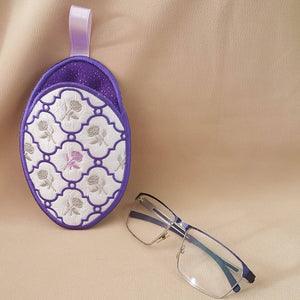 Faberge Inspired Rose Eyeglass Case - aStitch aHalf