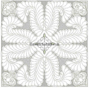Feather Fountain Quilt Super Combo - a-stitch-a-half