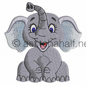 Giggles Baby Elephant Boy and Girl Pillow Quilt Combo - a-stitch-a-half
