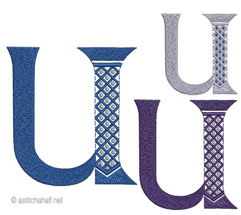Tudor Monogram Letters U