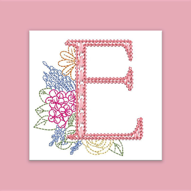 Spruce Monogram Letter E