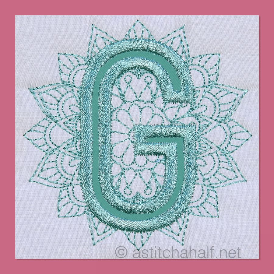 Monarch Mandala Monogram Letter G