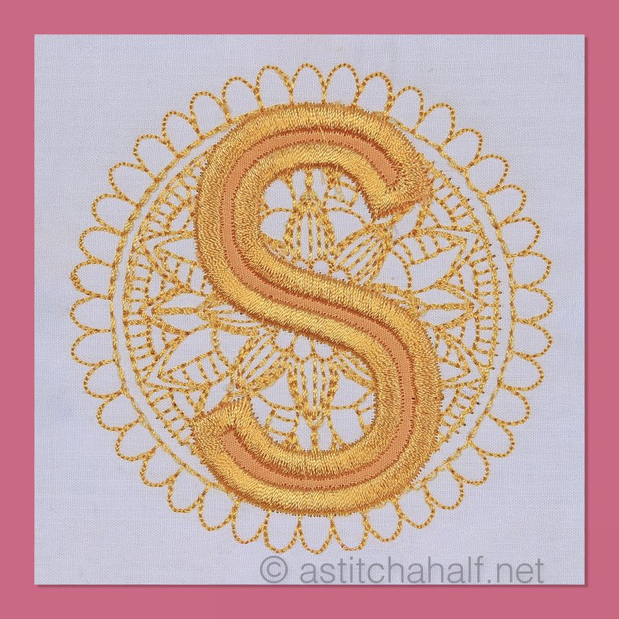 Monarch Mandala Monogram Letter S