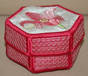 Tiger Lily Trinket Box Combo - a-stitch-a-half