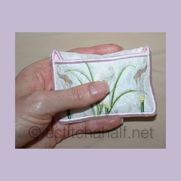 Calla Lily Pearls and Tissue Pocket