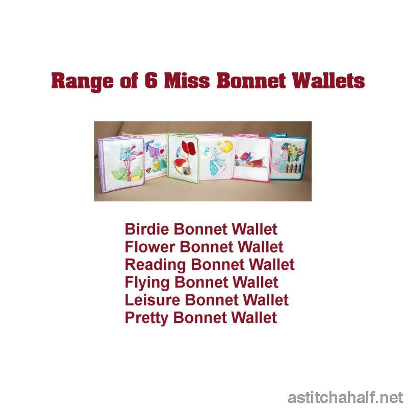 Birdie Bonnet Wallet - a-stitch-a-half