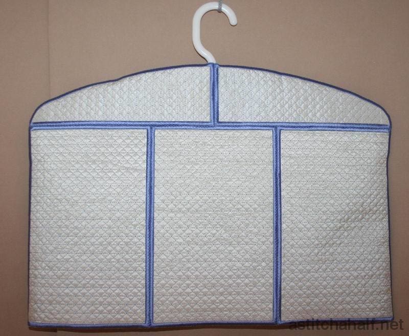 Blue Onion Hanger Cover and Closet Organizer - a-stitch-a-half