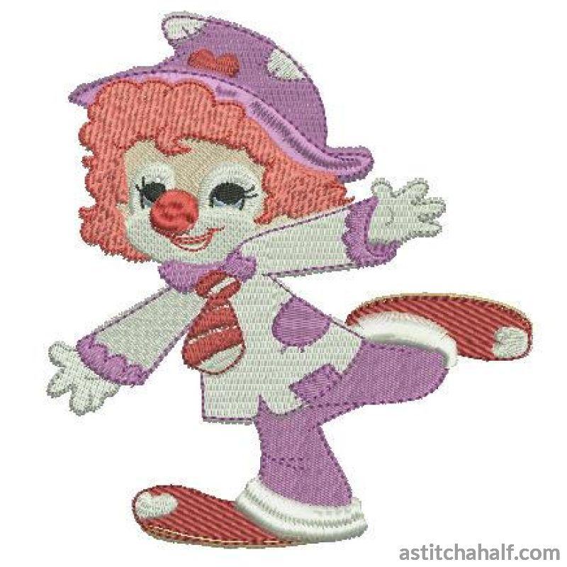 Button the Clown - a-stitch-a-half