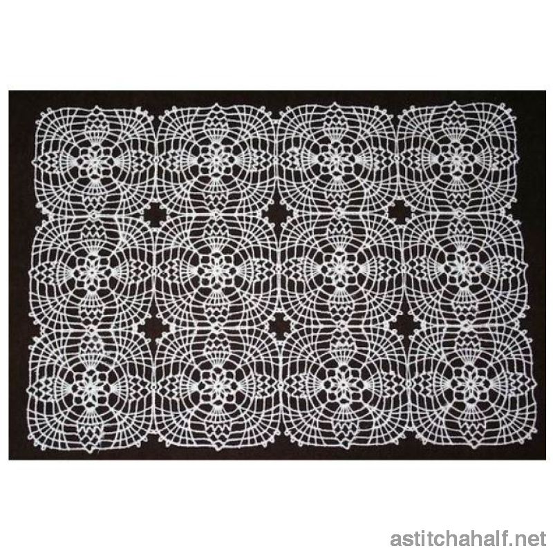 Cascading Crochet Doily 02 - a-stitch-a-half