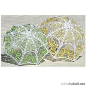 Daisy Lace Umbrella Favor - a-stitch-a-half