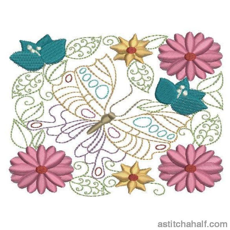 Florals and Wings Symphony - aStitch aHalf
