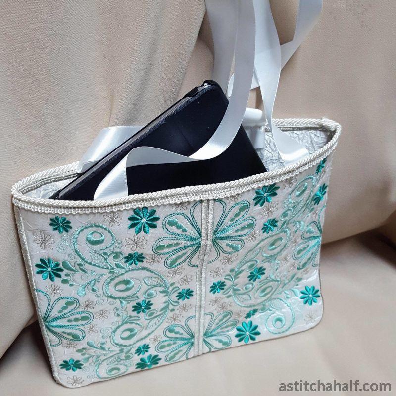 Forest Song Skinny Tote - aStitch aHalf