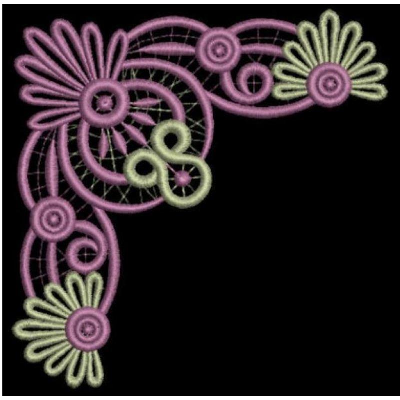 Freestanding Lace Flower Motif Combo - a-stitch-a-half