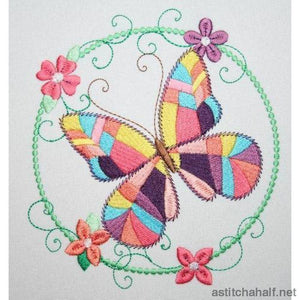 Hula Hoop Butterfly Combo 2 - a-stitch-a-half