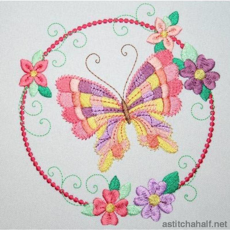 Hula Hoop Butterfly Combo 2 - a-stitch-a-half