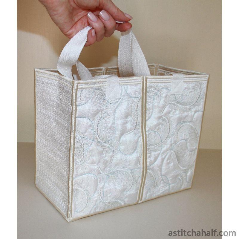 Pearly White Feathery Light Tote Bag - aStitch aHalf