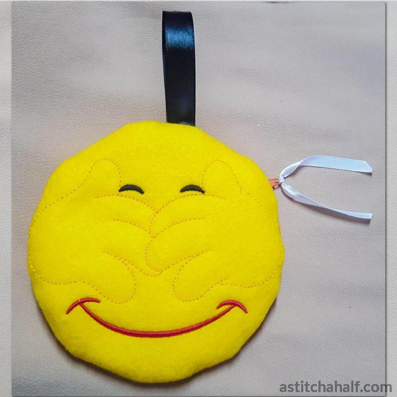 See No Evil Emoji Zipper Bag - aStitch aHalf