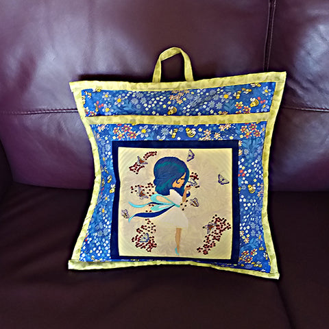 Customer project: Anita made this Pippa Butterfly Garden pillow
