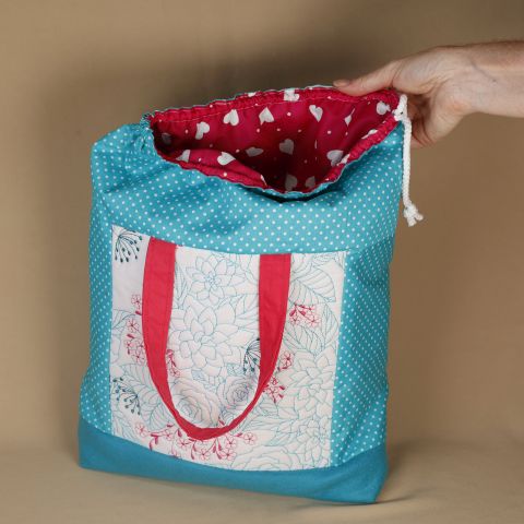 Project Idea: Drawstring Tote Bag by Annemarie