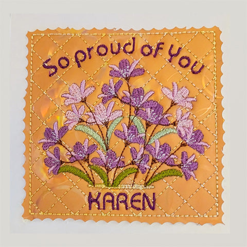 Customer project: Rosemary stitched this designs from our Garden Flowers in Glass Jar Collection