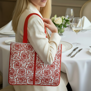 Lady in Roses Skinny Tote
