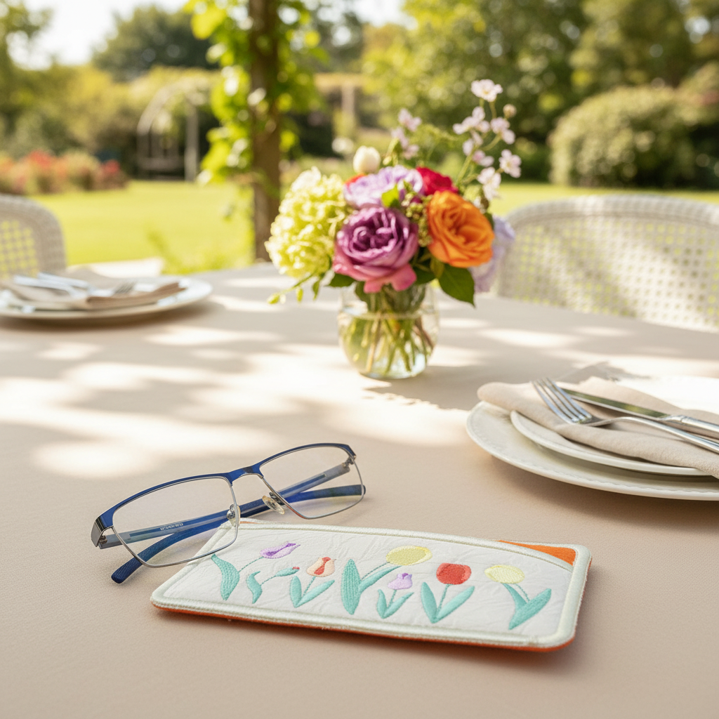 Oodles of Tulips Eyeglass Case