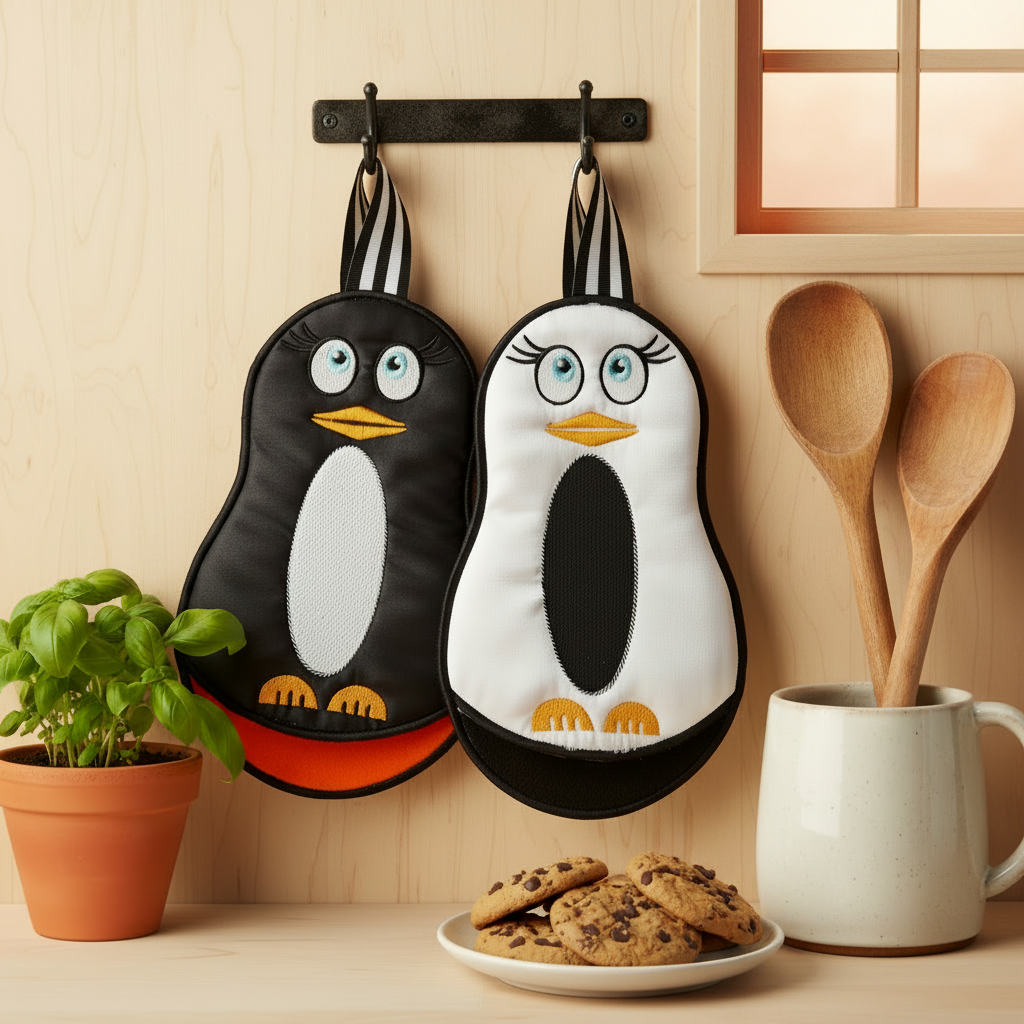 Popular Penguin Oven Gloves
