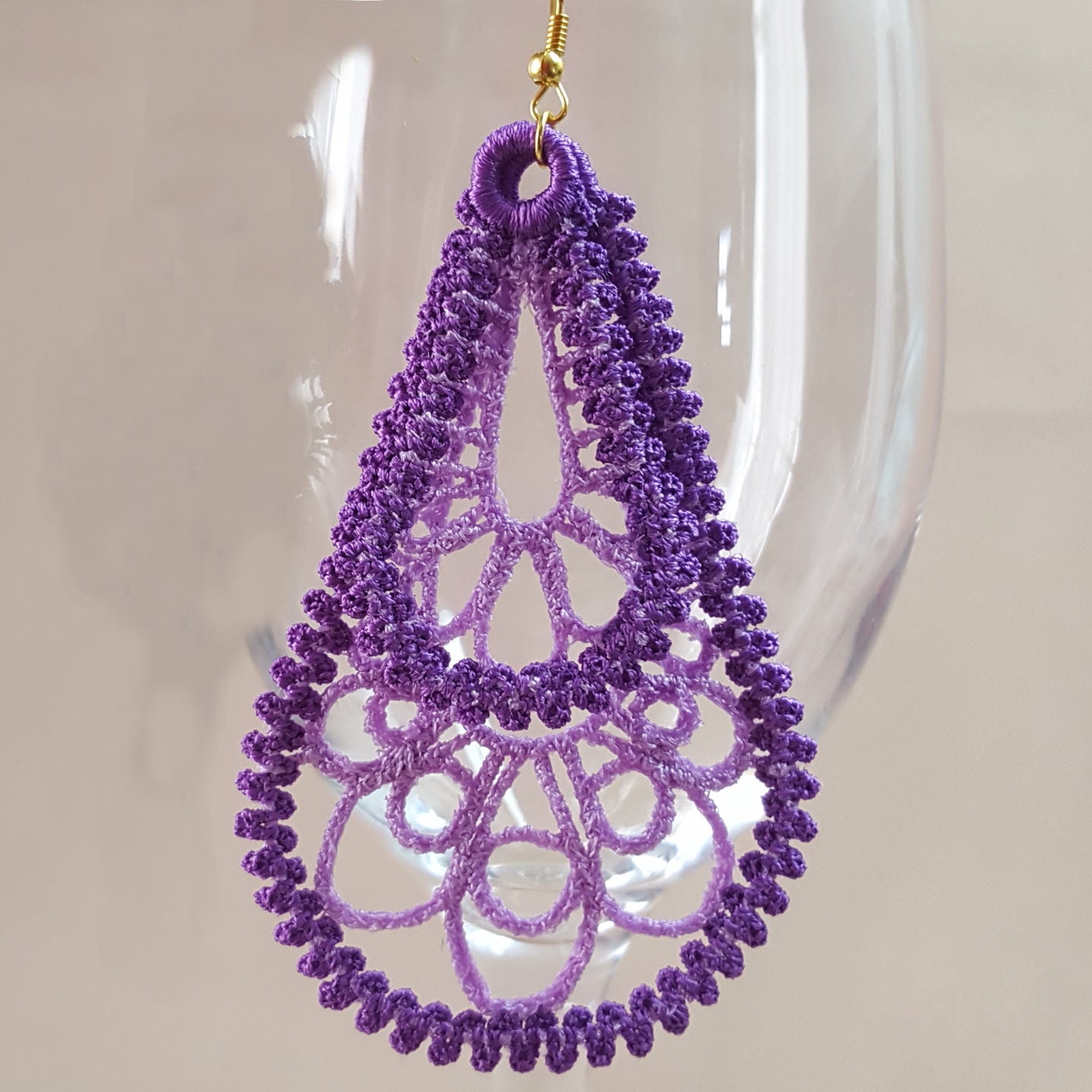 Freestanding Lace Loop Earrings