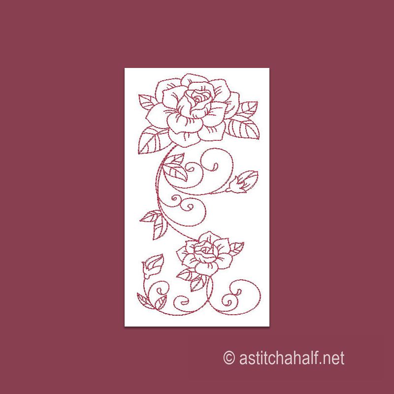 Glimpse of Spring Redwork Combo