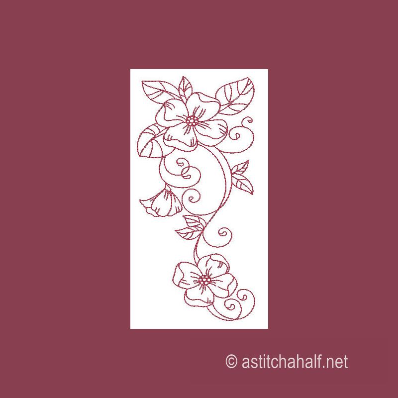 Glimpse of Spring Redwork Combo