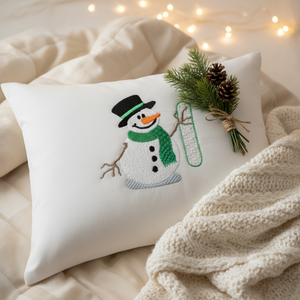 Snowflakes and Snowmen Monogram Number 1