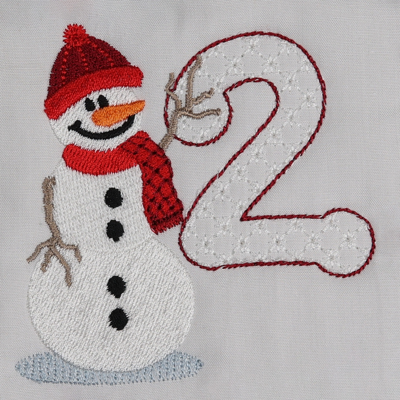 Snowflakes and Snowmen Monogram Number 2