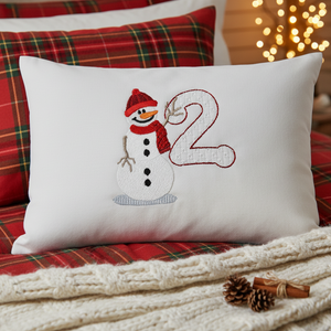 Snowflakes and Snowmen Monogram Number 2