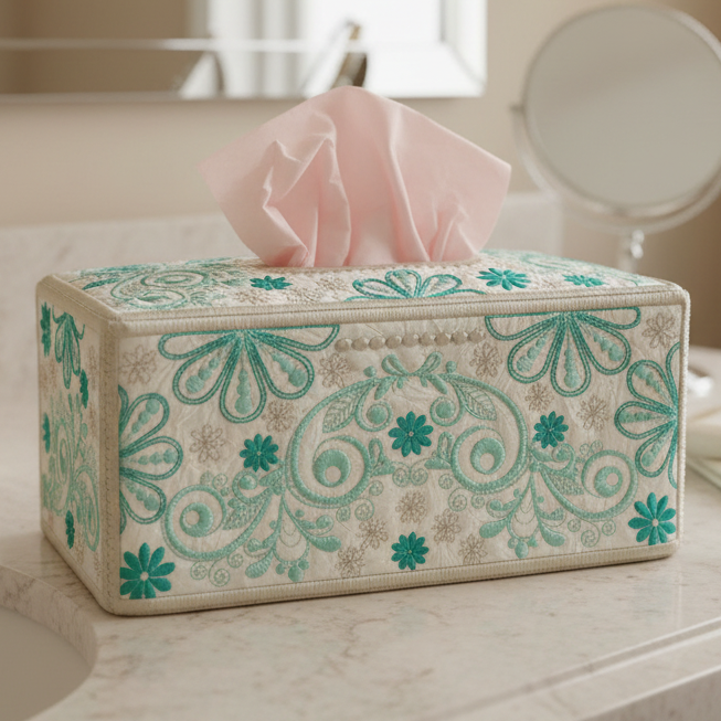 Forest Song Tissue Box Cover