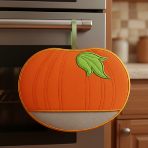 Pretty Pumpkin Oven Mitt
