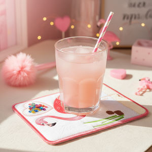 Fun Flamingo Mug Rug