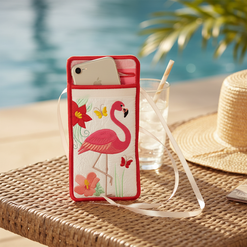 Flamingo In-the-Hoop Holder