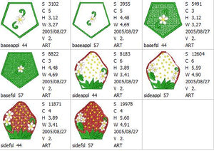 Freestanding Lace and Applique Strawberry Bowls
