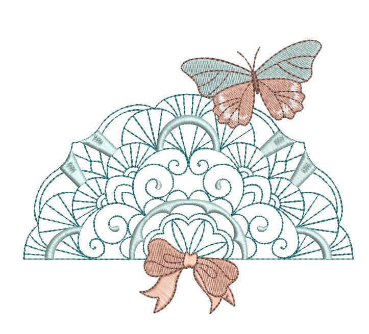 Flabellum fand and butterfly Combo