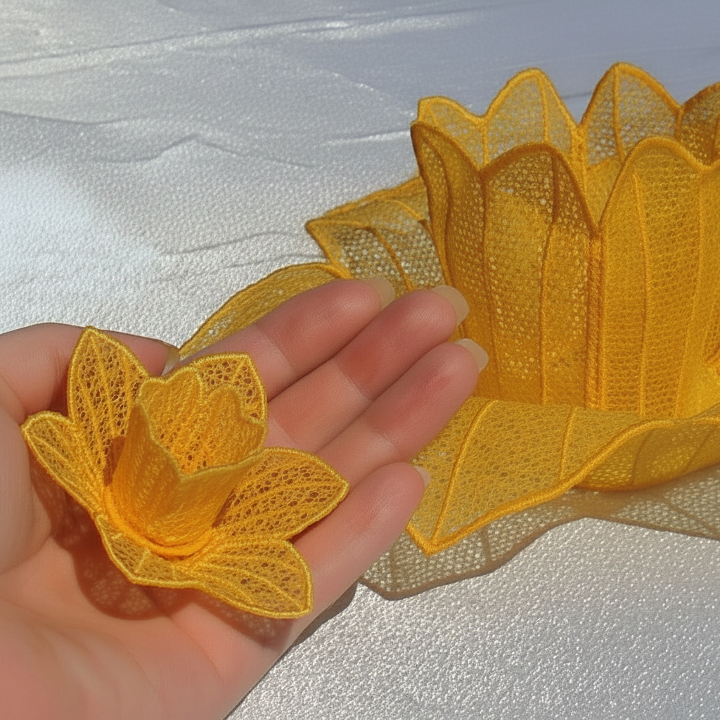 Freestanding Lace Daffodil Bowl