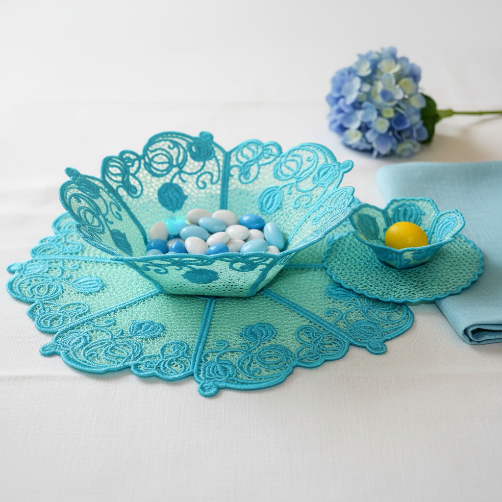 Freestanding Lace Trio Bowl Bundle
