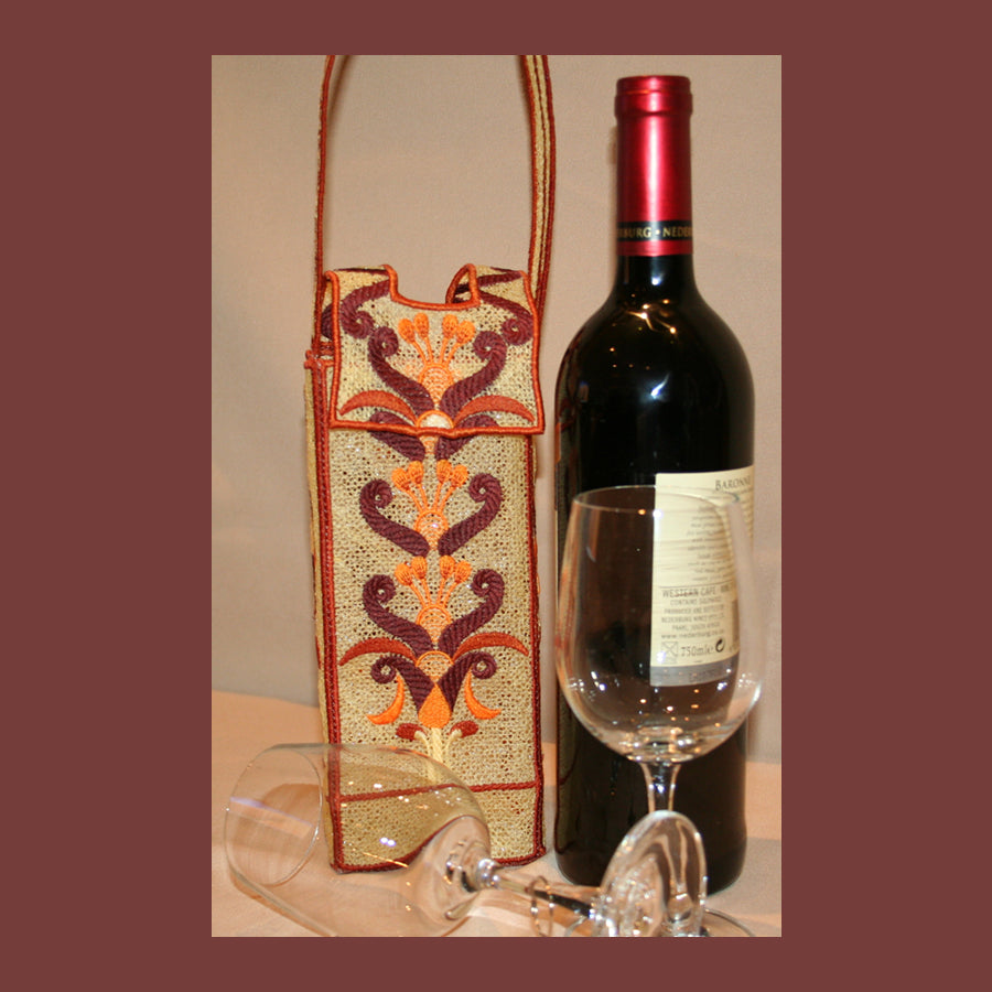 Freestanding Lace Egyptian Wine Tote Bag
