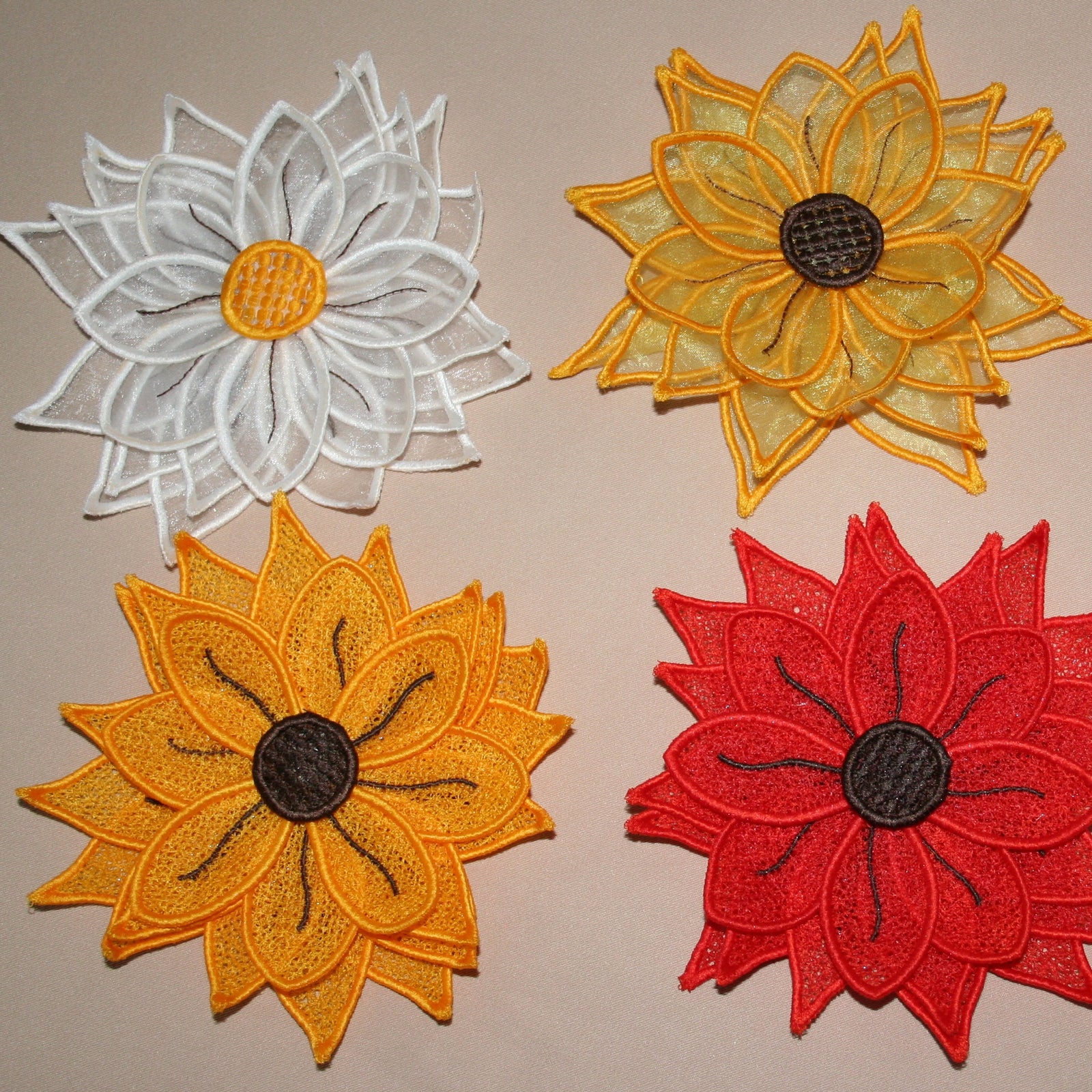 3d Silk Sunflower