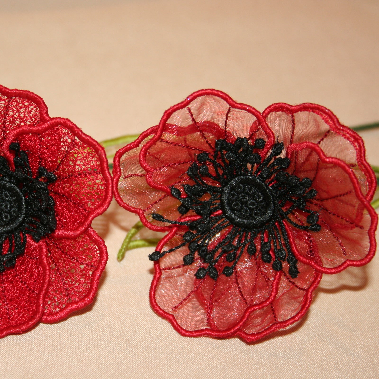 3D Silk Anemone Flower Variety